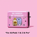 Cute Pink Bathing Bear | Airpod Case | Silicone Case for Apple AirPods 1, 2, Pro